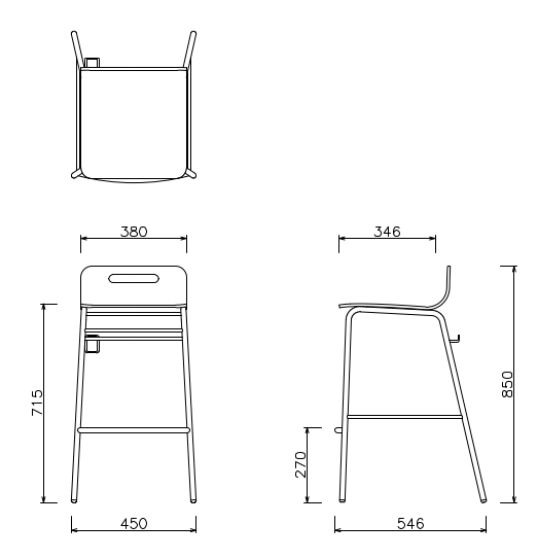 PARFAIT COUNTER CHAIR