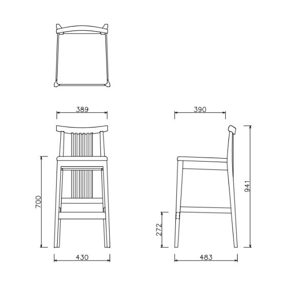 YUZUHA COUNTER CHAIR