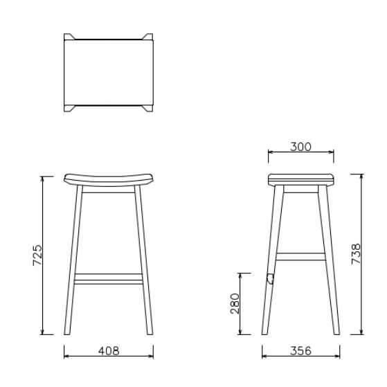 NOCUTA COUNTER STOOL CUSHION