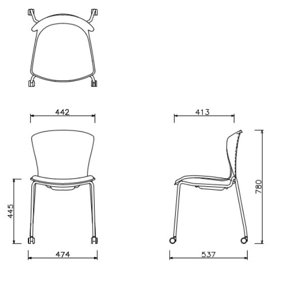 MIMOLLET CHAIR CASTER