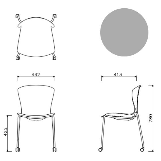 MIMOLLET CHAIR CASTER