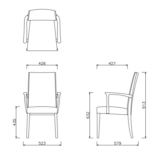 MONELE ARM CHAIR