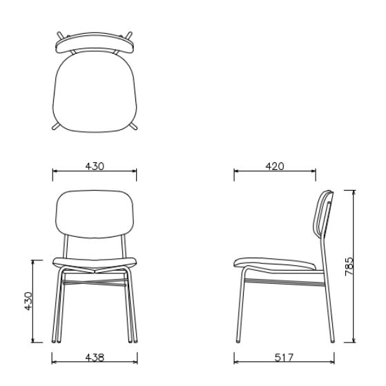 LIMONE CHAIR FULL-CUSHIONll
