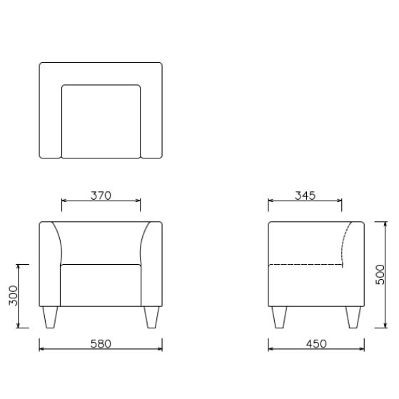 PATICO ARM SOFA  1.0P