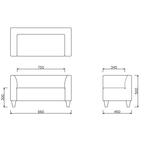 PATICO ARM SOFA 2.0P