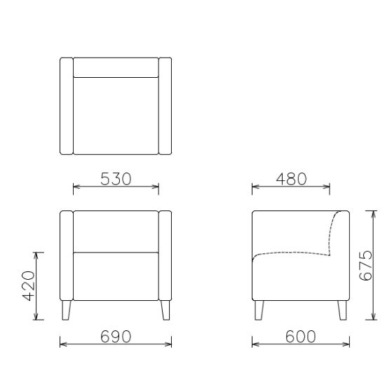 CUBO SOFA 1.0P