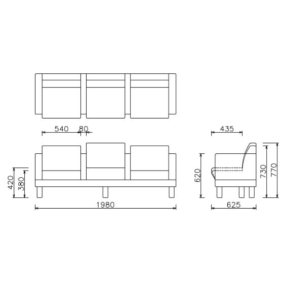 LOGITTO SOFA 3.0P