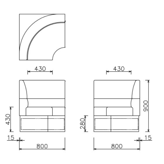LETRE SYSTEM SOFA ST