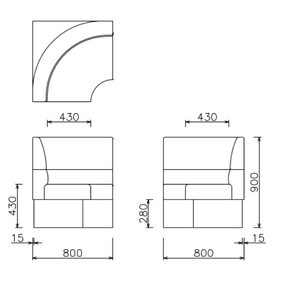 LETRE SYSTEM SOFA ST