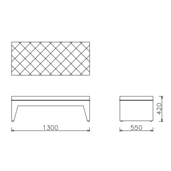 FOSETTA BENCH QUILT M
