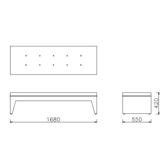 FOSETTA BENCH BUTTON M