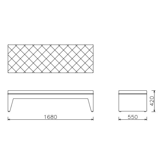 FOSETTA BENCH QUILT M