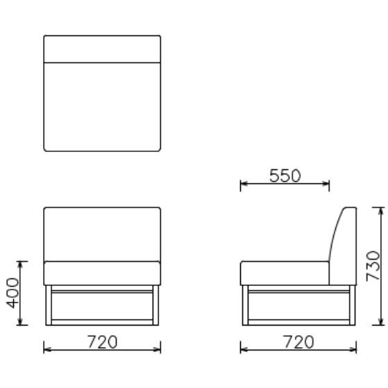 CASTRA SOFA1.0P WOOD