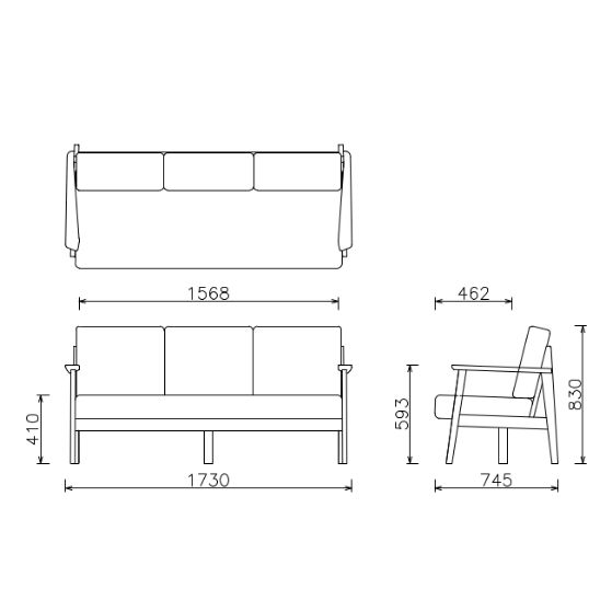 PHYSALS SOFA 3.0P