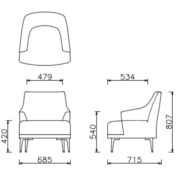 ROBURON SOFA WOOD