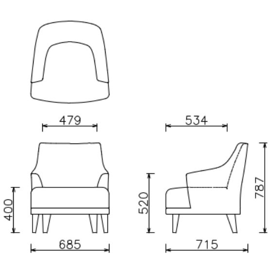 ROBURON SOFA WOOD