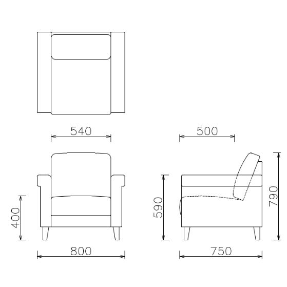 GILLOCK SOFA 1.0P